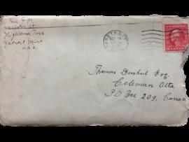October 18 - Envelope front