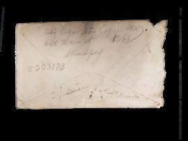 February 13 - Envelope verso